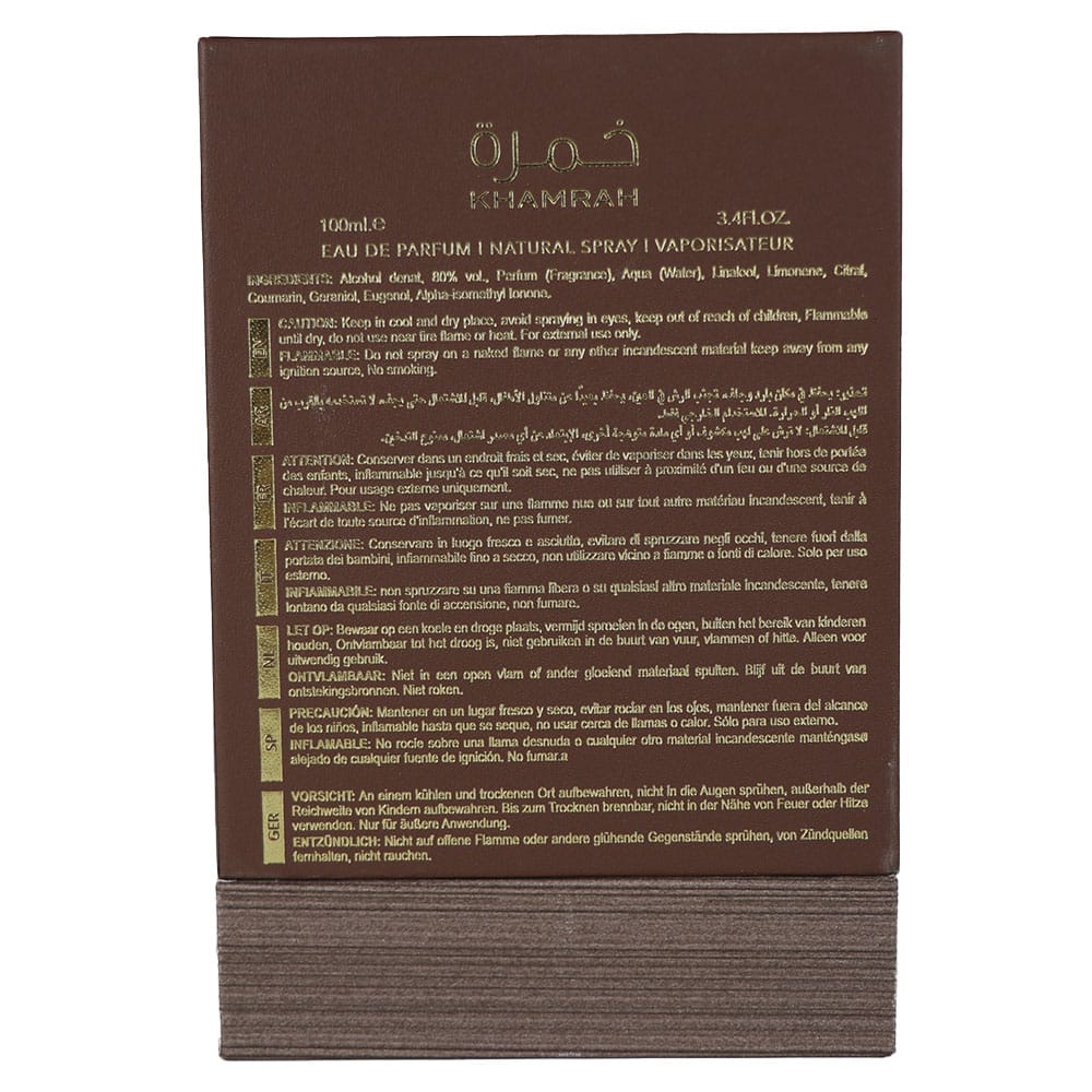 Khamrah Qahwa Eau De Parfum 100 ml / 3.4 fl. oz Unisex by Lattafa