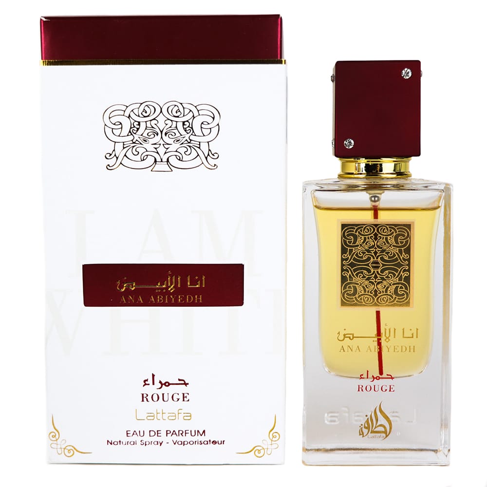 Lattafa Ana Abiyedh Rouge 3.4 fl.oz. (100ml) – Luxurious Spicy & Woody Eau de Parfum | Bold & Captivating Scent