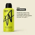 W By ~  Body Spray for Men, Odor Blocking, Body Deodorant, Long Lasting Protection, Original, 3.4 fl oz