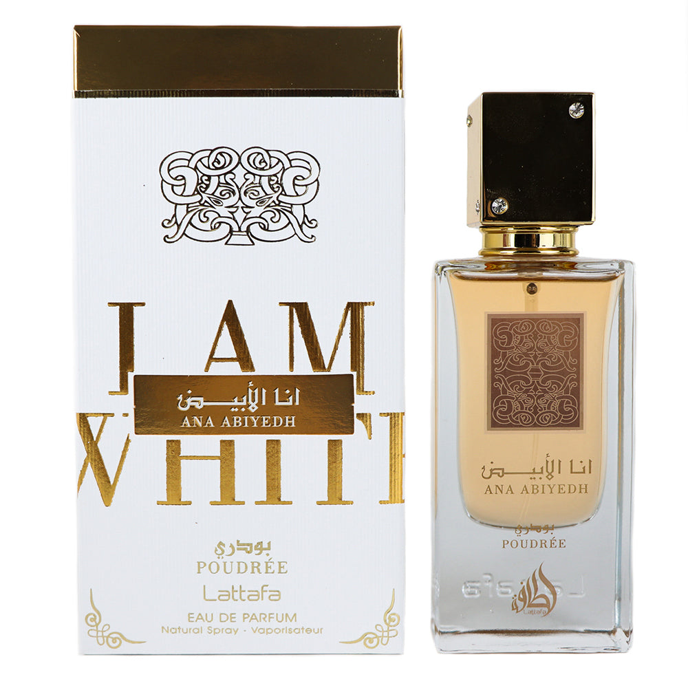 Lattafa Ana Abiyedh Poudrée – Elegant Powdery Floral Eau de Parfum | Soft & Luxurious Scent