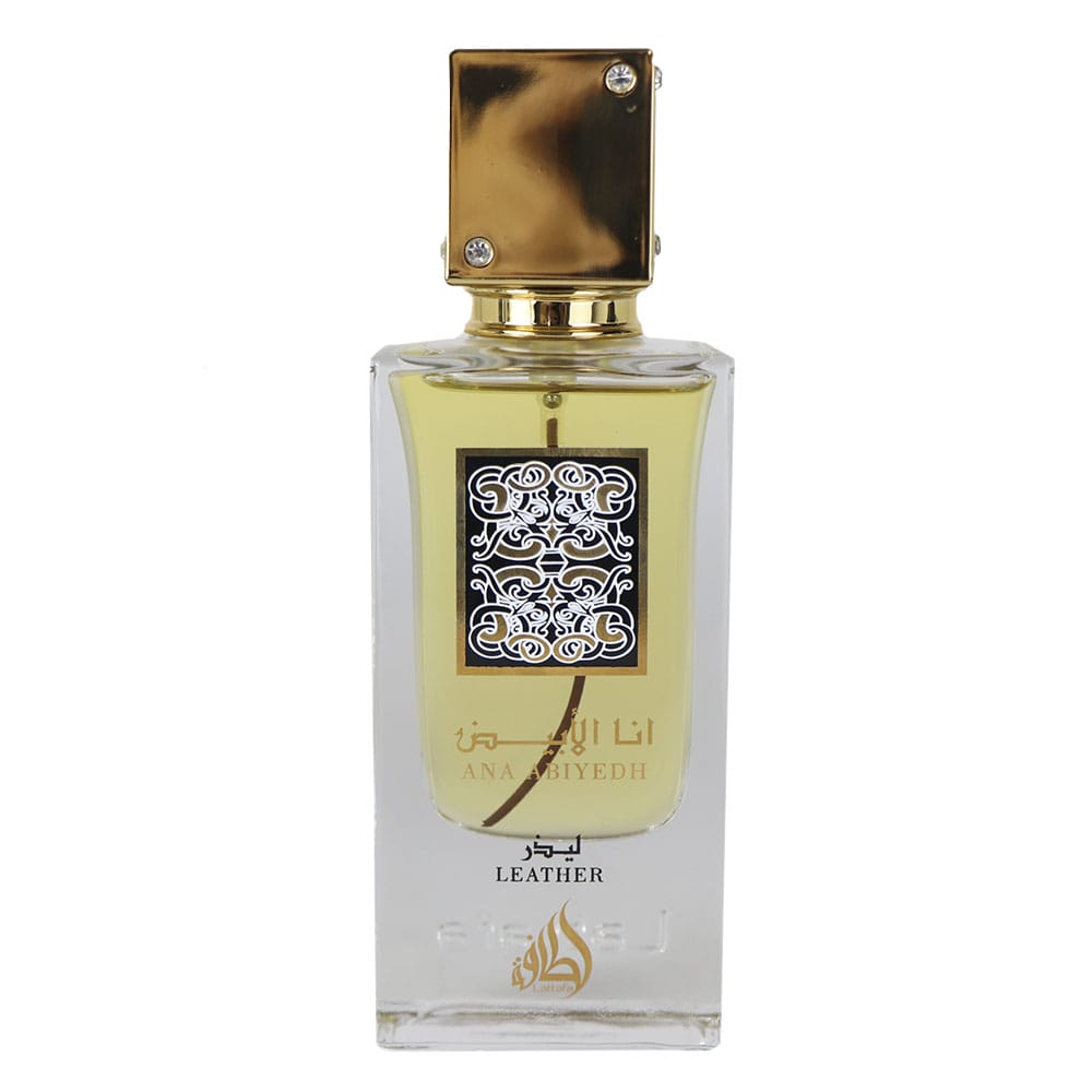 Lattafa Ana Abiyedh Leather 2.04 fl.oz. (60ml) – Bold Leather & Spicy Eau de Parfum | Rich & Masculine Scent