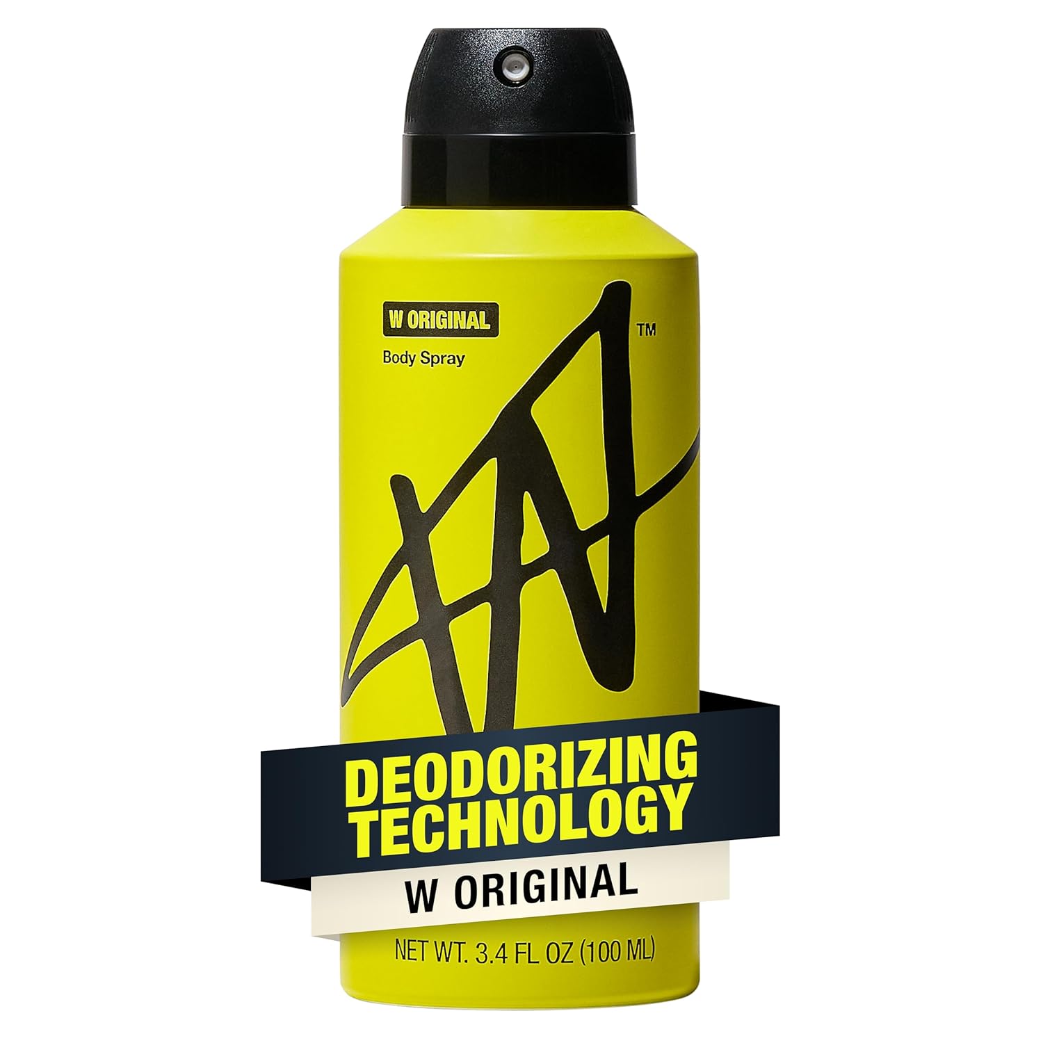 W By ~  Body Spray for Men, Odor Blocking, Body Deodorant, Long Lasting Protection, Original, 3.4 fl oz