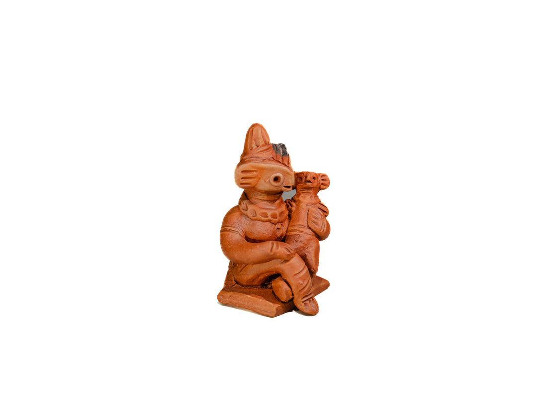 Handmade Terracotta Clay Doll - Artisan Terracotta Doll