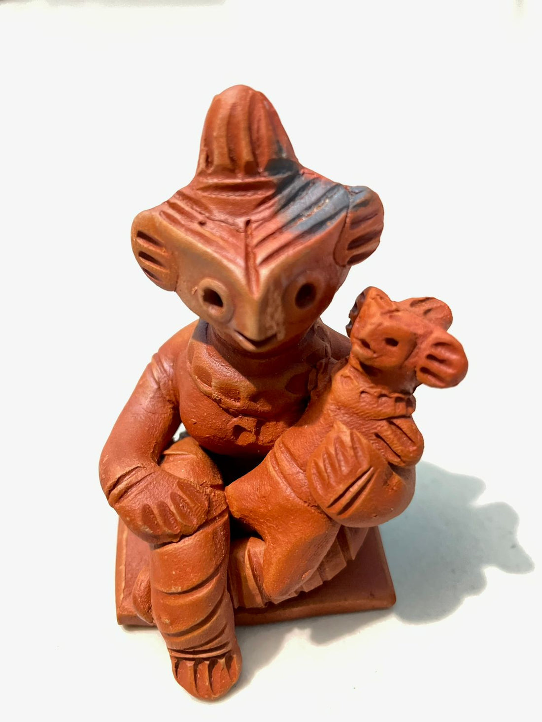 Traditional Tepa Putul (Clay Doll Showpiece) – Handmade Terracotta Art from Bangladesh